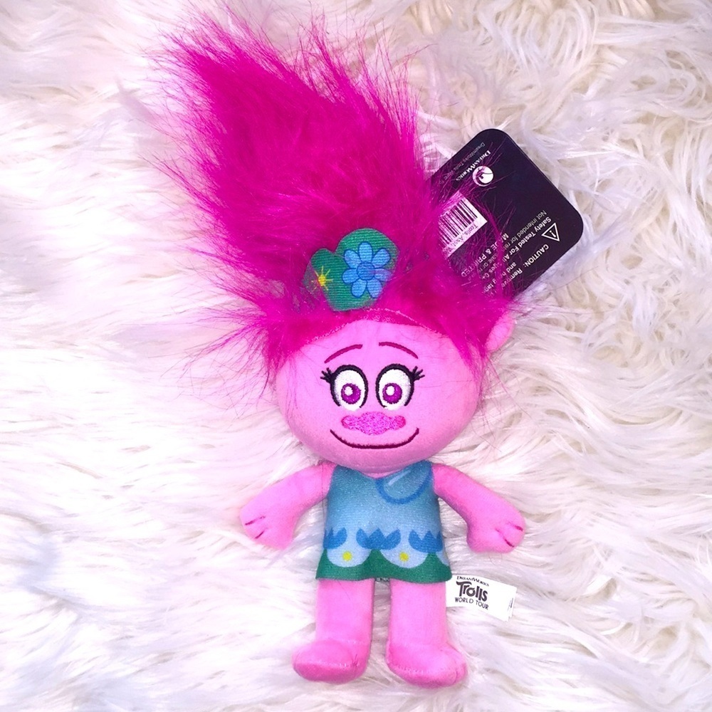 Trolls World Tour Poppy plush toy. NWT.